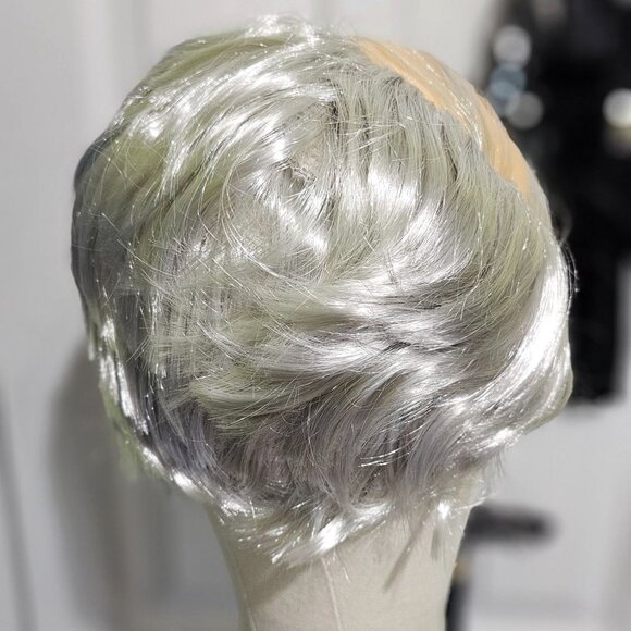 Old Man Costume Combover Wig Eyebrows Mustache Suspenders Glasses Cane Grandpa - Picture 3 of 7